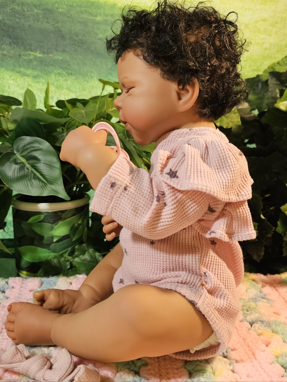 Pretty Reborn African-American Mixed Baby Doll New - Picture 9 of 16